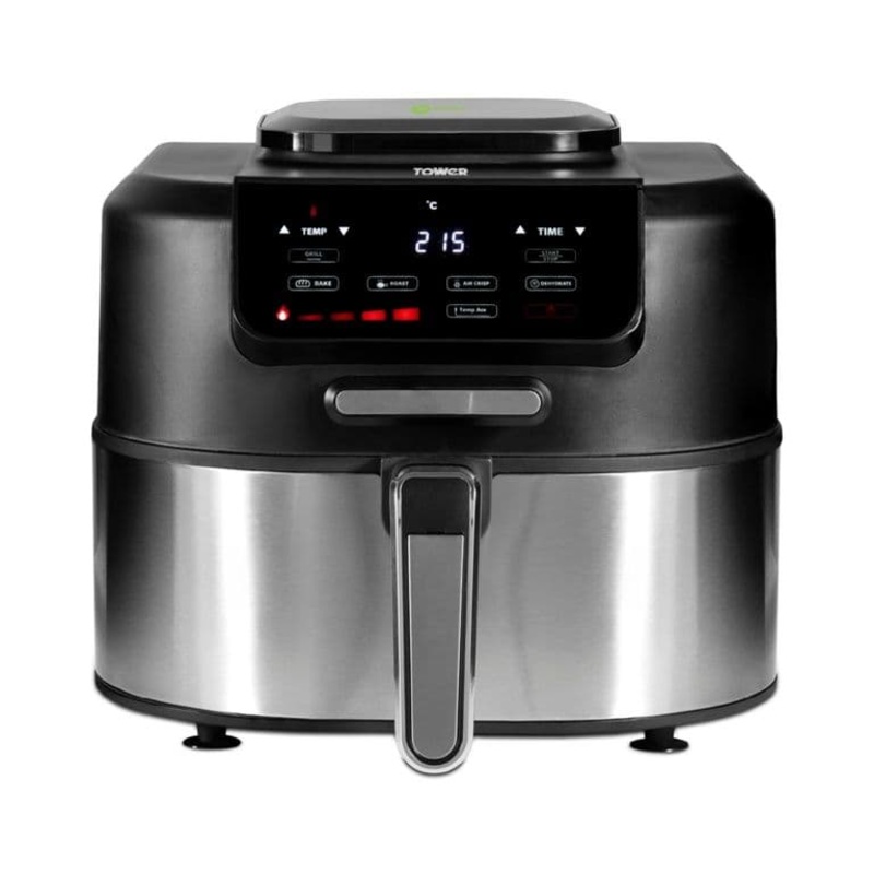 Tower Vortx Smokeless Grill 5.6L – Stainless Steel & Black