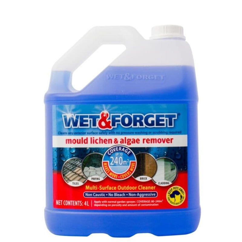 Wet & Forget Mould Lichen Algae Remover – 4L