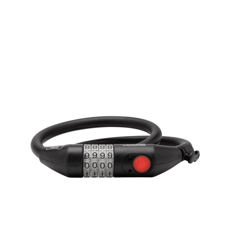 Burg-Wchter Bike Combination Locking Cable With LED 15 x 80 – Black