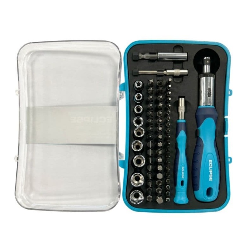 Eclipse Ratchet Screwdriver Socket Set – 65 Piece