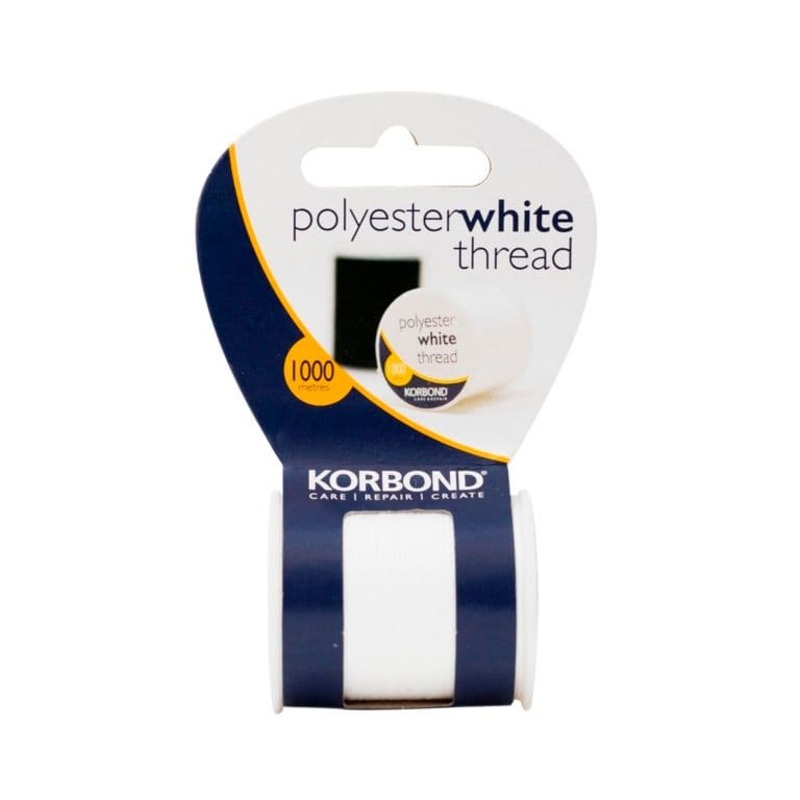 Korbond Extra Strong White Thread – 1000m