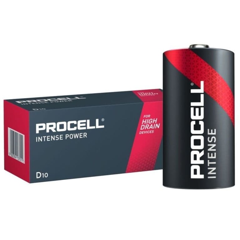 Procell Intense Alkaline Battery LR20 D – 10 Pack