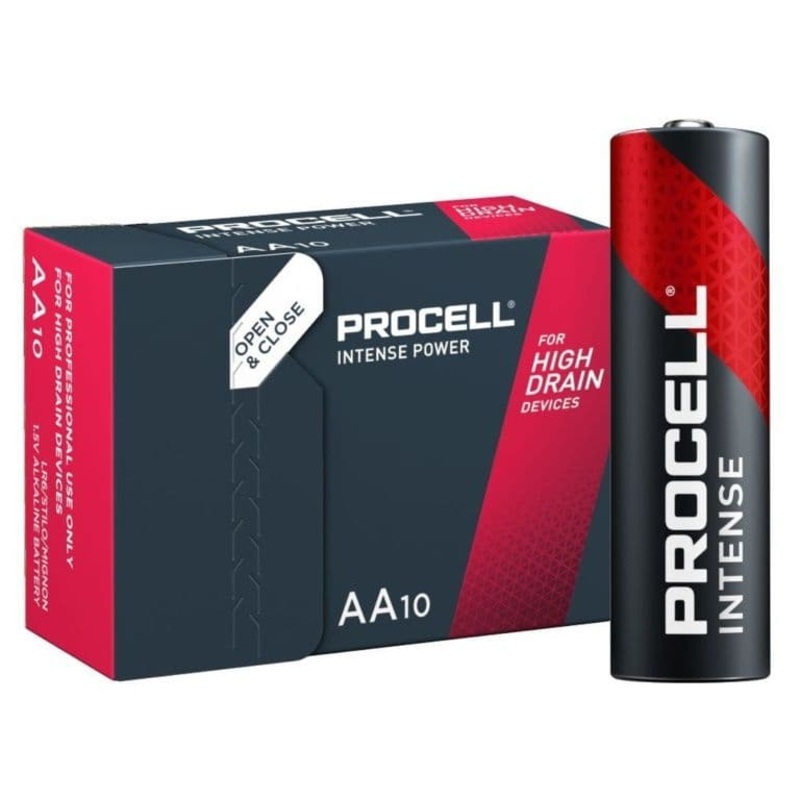 Procell Intense Alkaline Battery LR6 AA Mn – 10 Pack