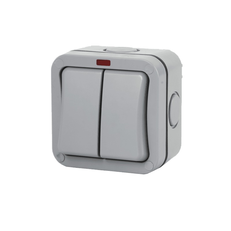 Securlec Double Outdoor Weatherproof Switch 2 Way – IP66