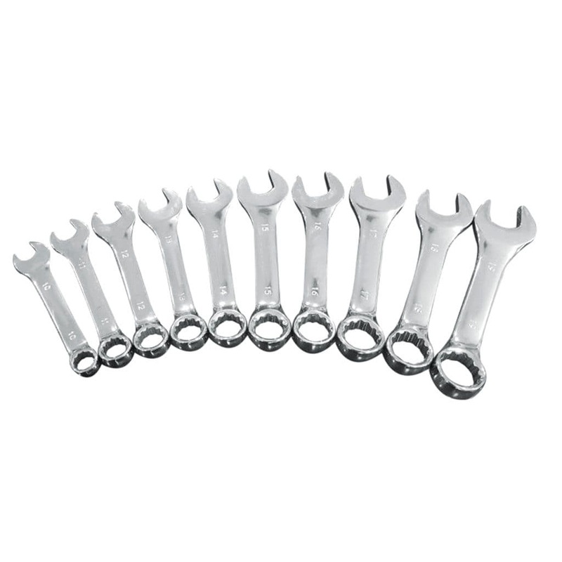 SupaTool Stubby Combination Spanner Set – 10 Piece