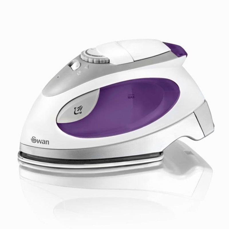 Swan Travel Iron With Pouch – Purple