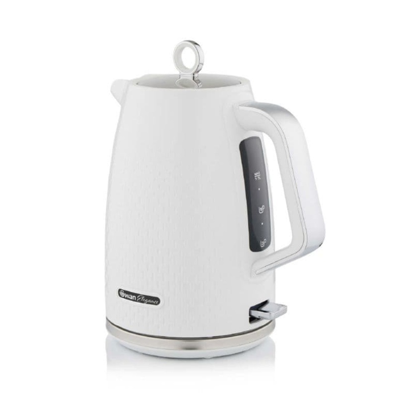 Swan White Textured Jug Kettle – 1.7L