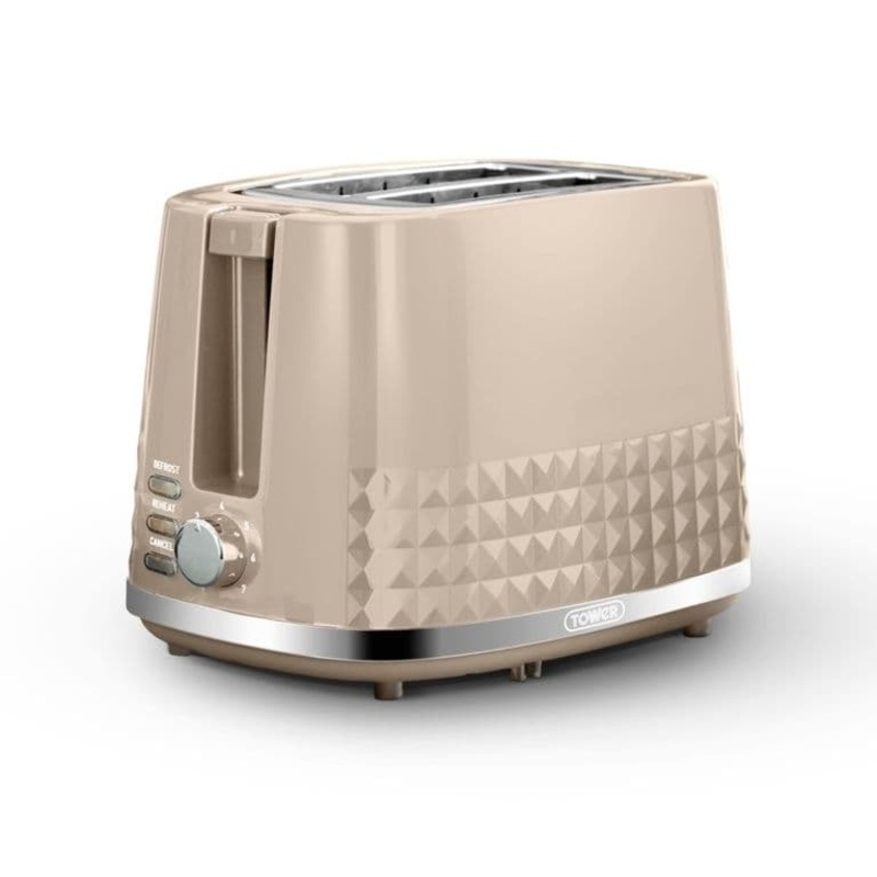 Tower Solataire 2 Slice Toaster – Latte