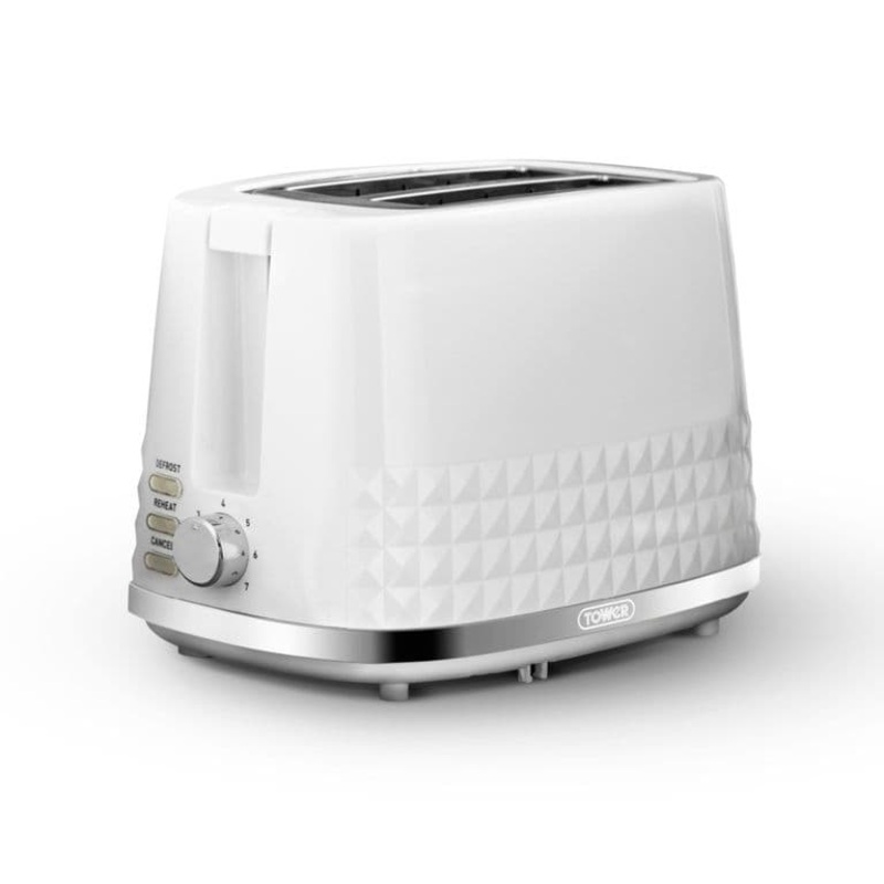 Tower Solataire 2 Slice Toaster – White