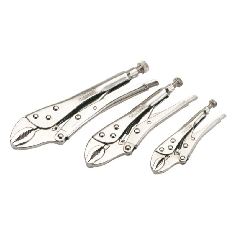 Draper Soft Grip Curved Jaw Pliers Set – Pack 3