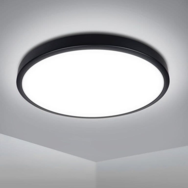 Extrastar 18W LED Bathroom Ceiling Light – Black