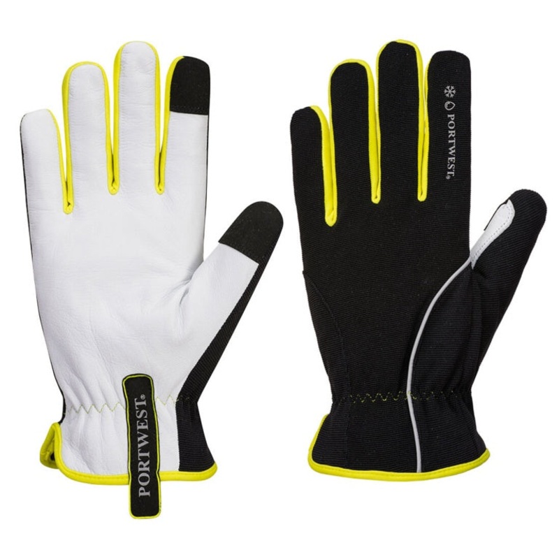 Portwest Winter Glove Black Yellow – Medium