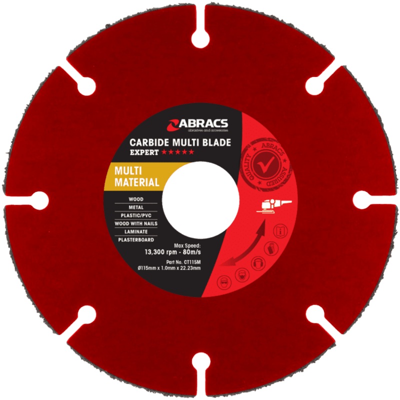Abracs Carbide Tipped Multi Material Blade – 115mm x 22mm