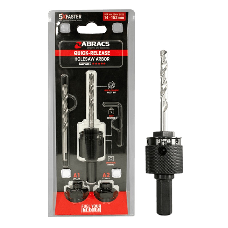 Abracs Quick Release Hole Saw Arbour