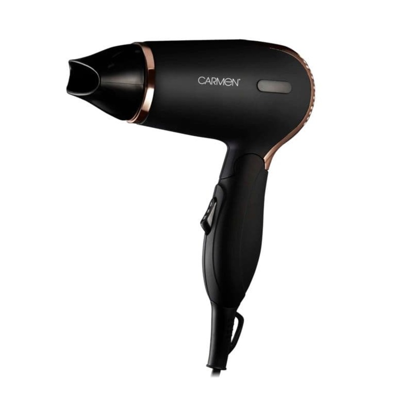 Carmen Noir 11 Travel Hair Dryer – Black 1200w