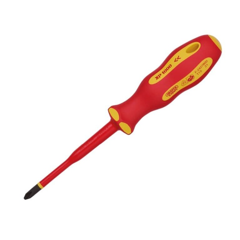 Draper VDE Cross Slot Screwdriver No.2 – 100mm