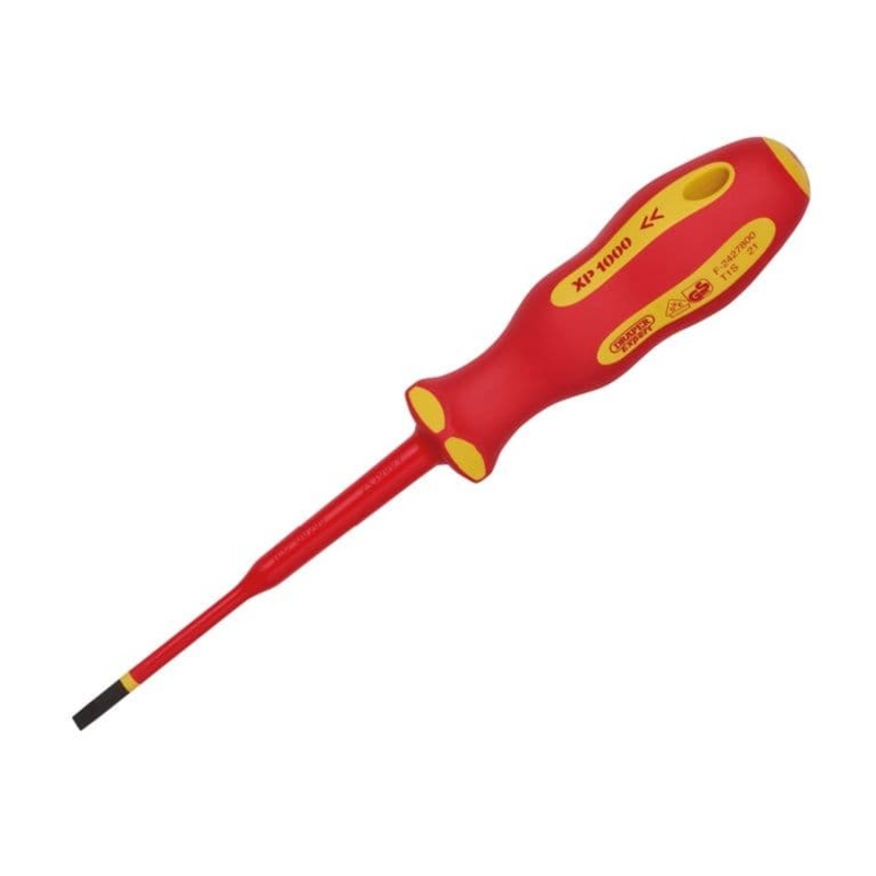 Draper VDE Plain Slot Screwdriver – 4.0x100mm