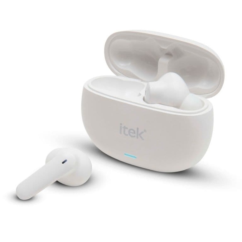 Itek TWS Earbuds & Charging Case – White