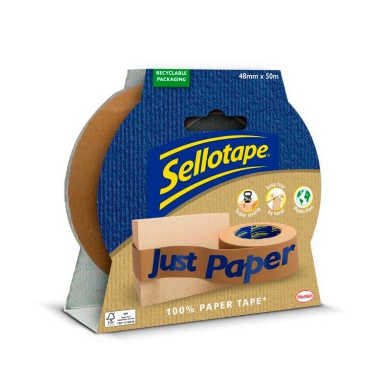 Sellotape Paper Tape – 50m x 48mm