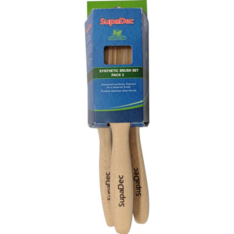 SupaDec Synthetic Brush Set – Pack 3