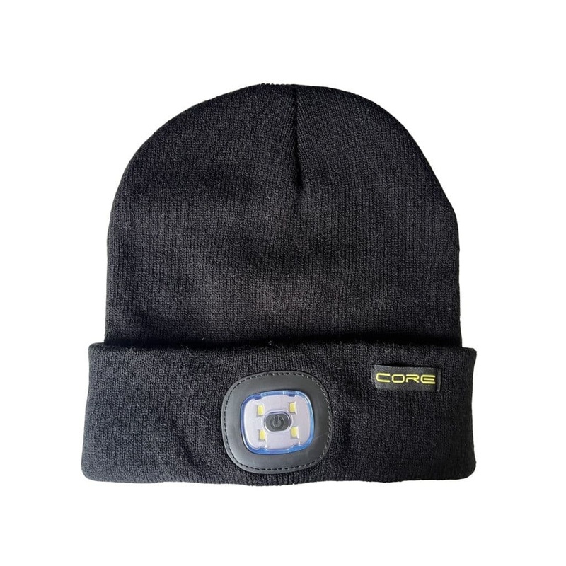 Core Kids Rechargeable Beanie Hat Torch – Black