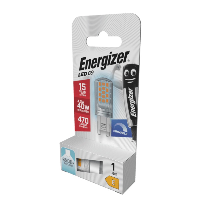 Energizer LED G9 4.2w 470lm Dimmable – 6500k