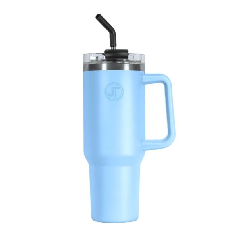 Eurosonic Double Walled Vacuum Mug With Handle – 40oz Blue