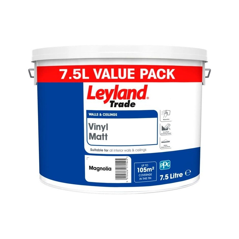 Leyland Trade Vinyl Matt 7.5L – Magnolia