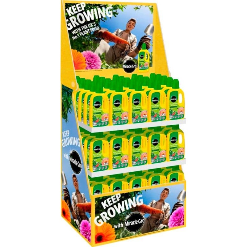 Miracle-Gro Pour & Feed RTU Display Unit – 90 x 1L