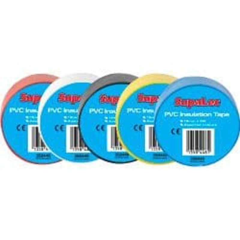 Securlec PVC Insulation Tape Pack 10 – Assorted 5m
