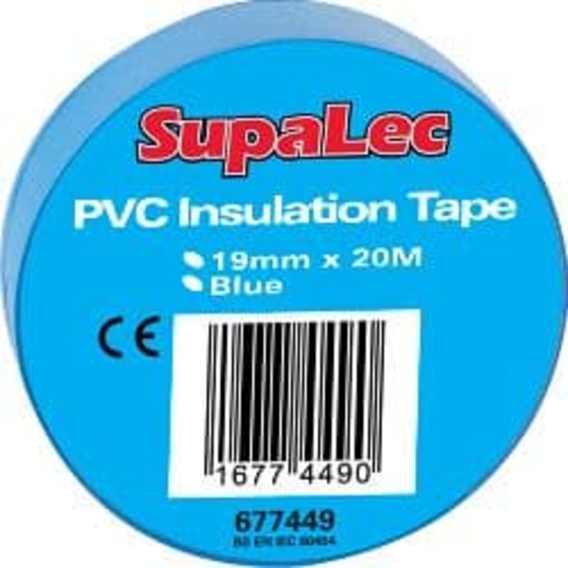 Securlec PVC Insulation Tape Pack 10 – Blue 20m