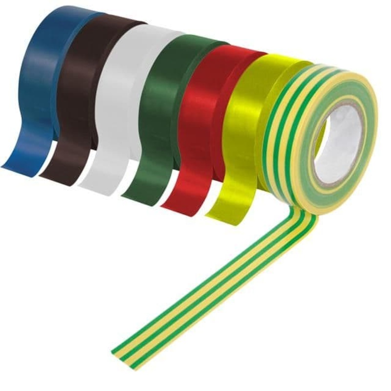 Securlec PVC Insulation Tape Pack 10 – Green & Yellow 5m