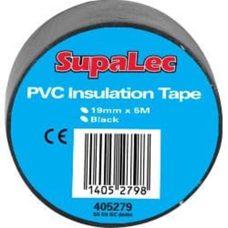 Securlec PVC Insulation Tapes – Black 5 Metre Pack 10