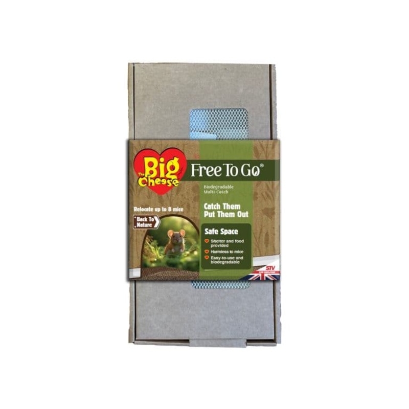 The Big Cheese Free To Go Biodegradable Mouse Trap – Multi Catch