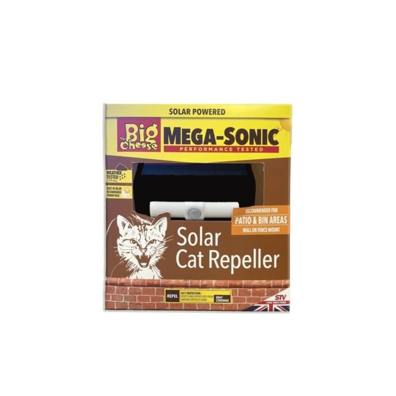 The Big Cheese Mega Sonic Solar Cat Repeller