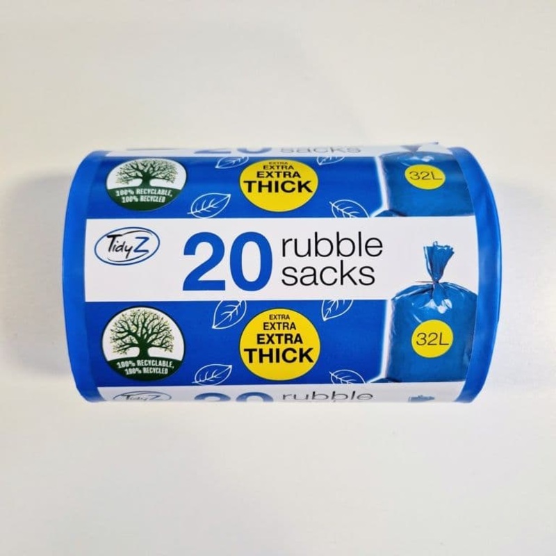 Tidyz Ultimate Jumbo Roll Rubble Sacks – Pack 20