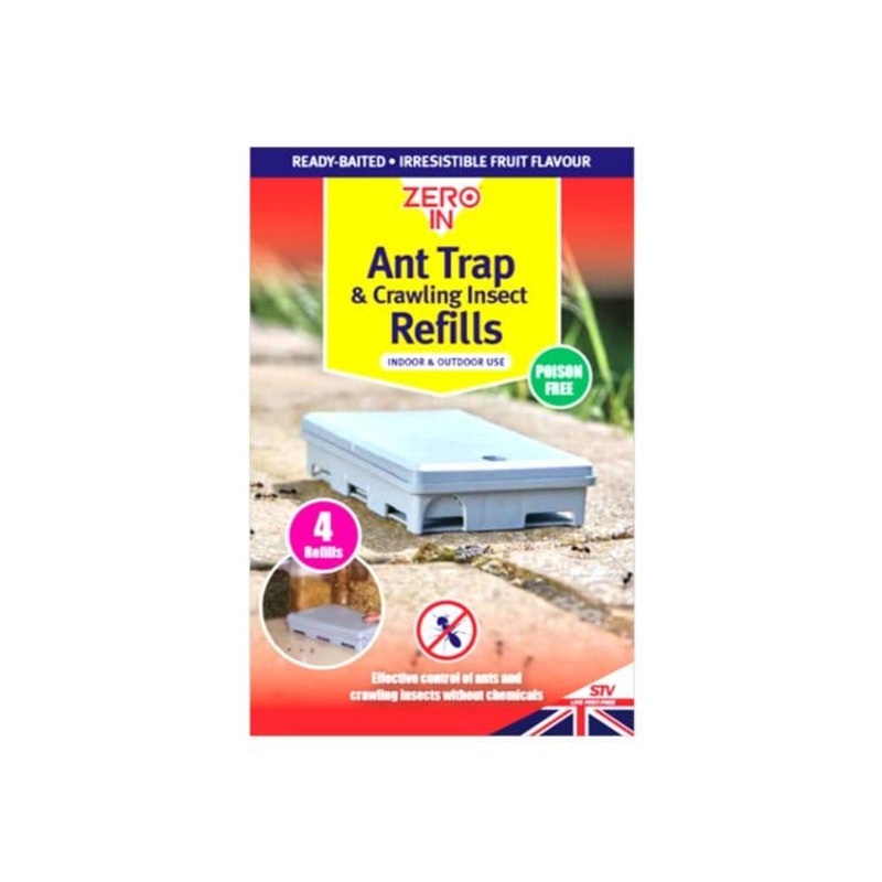 Zero In Ant Trap & Crawling Insect Refills – Pack 4
