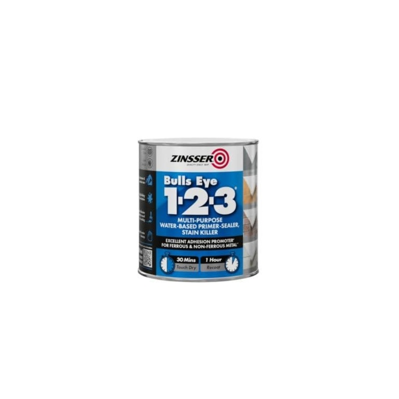 Zinsser Bullseye 1-2-3 Water Based Primer Stain Killer – 500ml