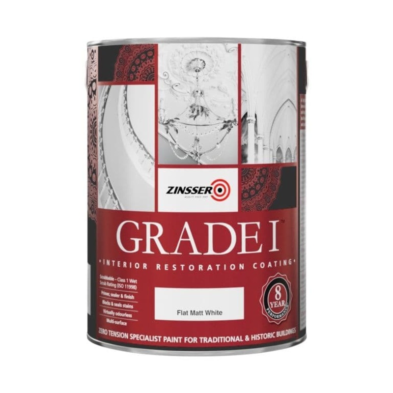 Zinsser Grade 1 White Matt Mould Remover Paint – 5L