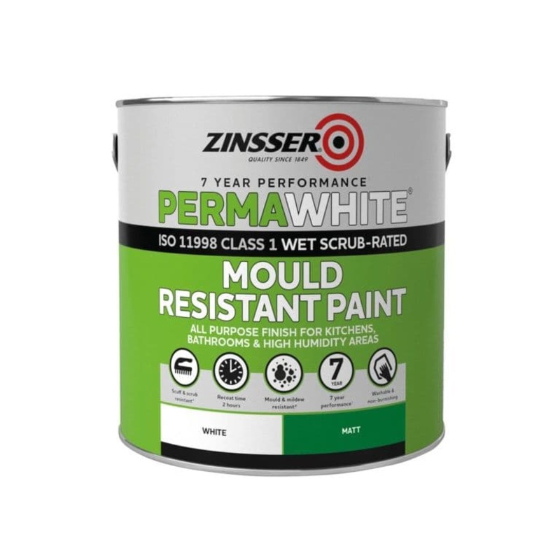 Zinsser Perma-White Interior Matt Mould Remover – 2.5L