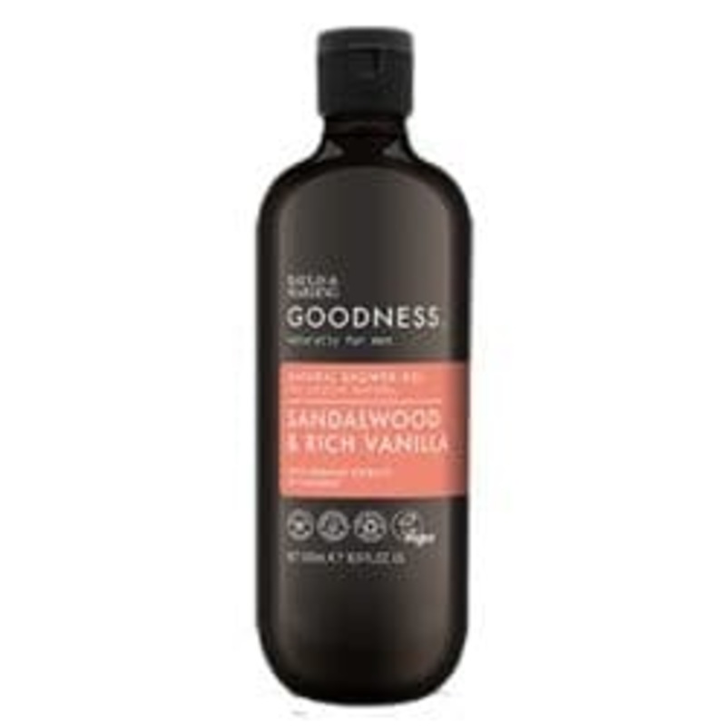 Baylis & Harding Shower Gel 500ml – Sandalwood & Vanilla Natural