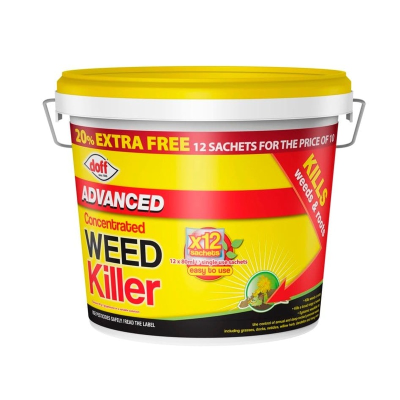 Doff Advanced Concentrated Weedkiller – 10 Sachet Plus 20% Extra Free