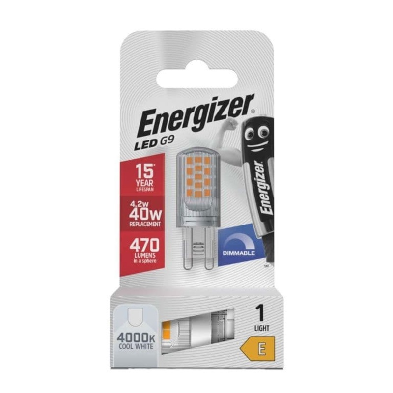 Energizer LED G9 4.2w 470lm Dimmable – 4000k