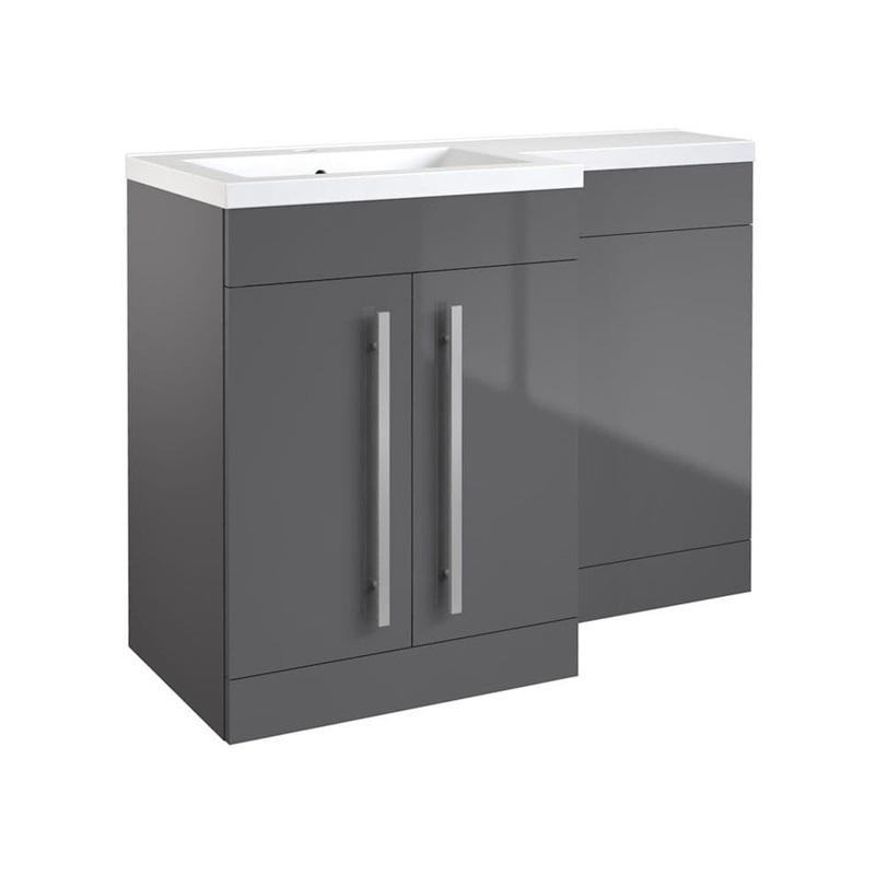 Kvit Matrix 2 Door Basin Unit Gloss Grey – 600mm