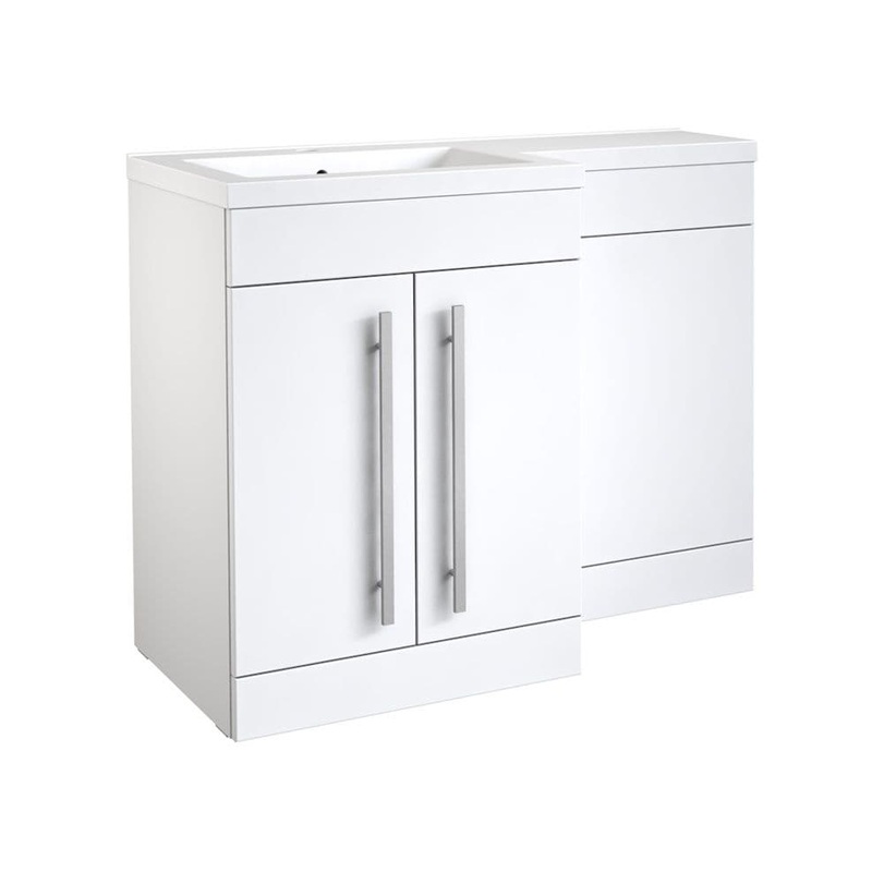 Kvit Matrix 2 Door Basin Unit – Gloss White 600mm