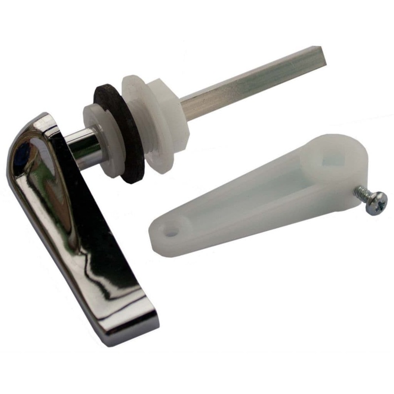 Oracstar Low Level Cistern Handle Pack – Chrome Plated Plastic
