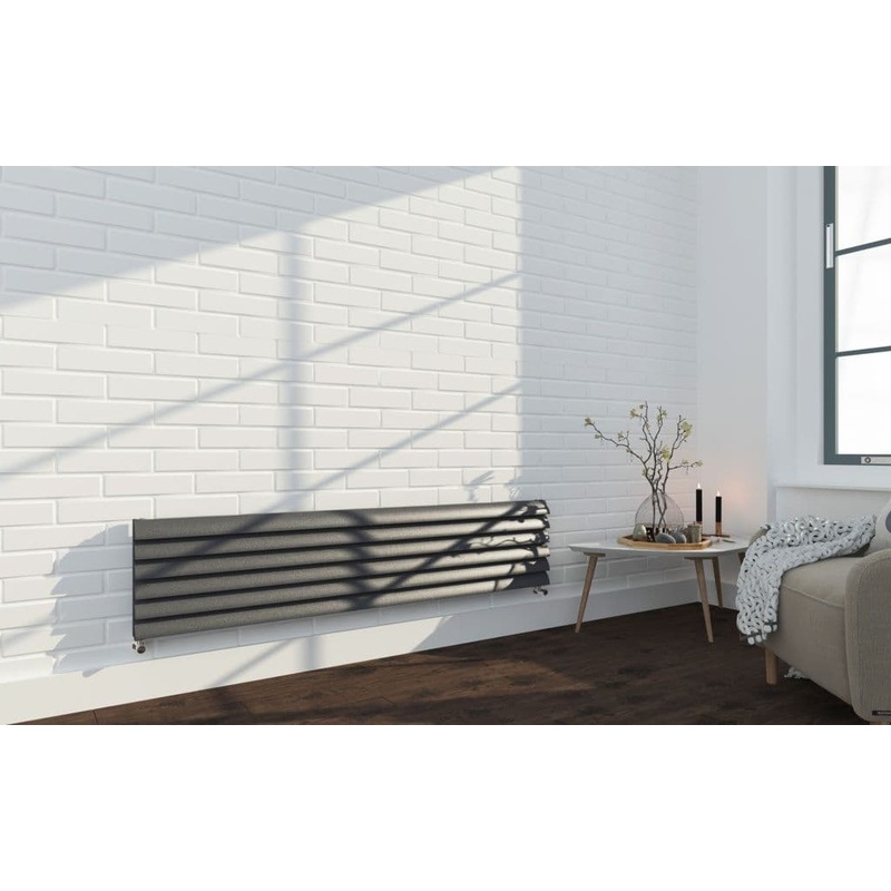 SP Anthracite Designer 6 Bar Radiator – 355mm x 1600mm