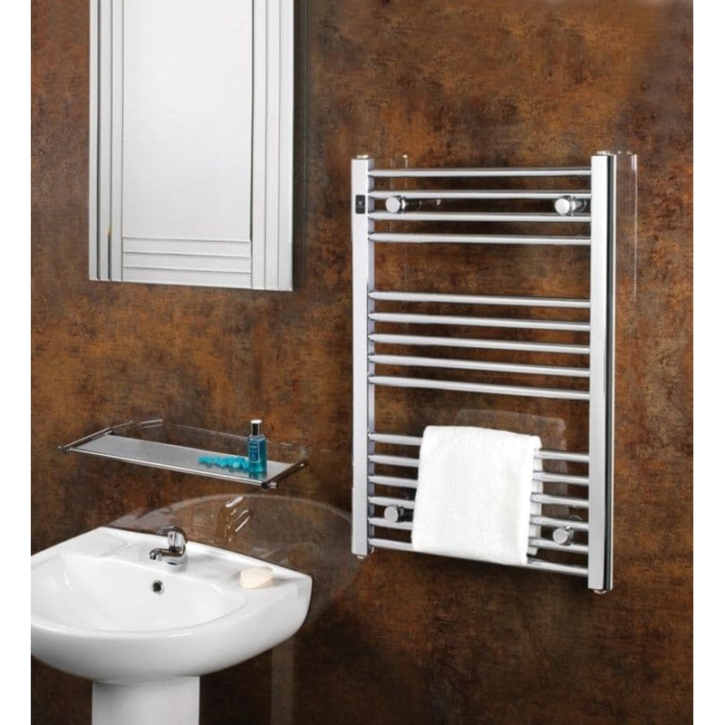 SupaPlumb Chrome Straight Towel Rail – 400 x 800mm