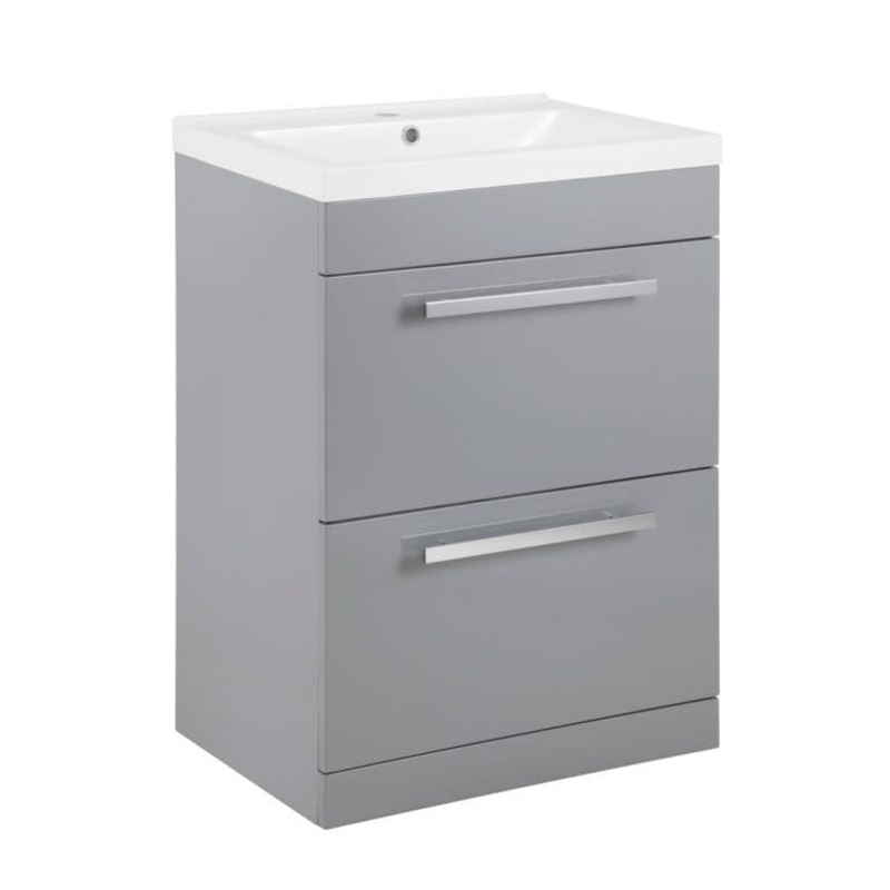 SP Avalon 2 Drawer Grey Basin Unit – 600mm