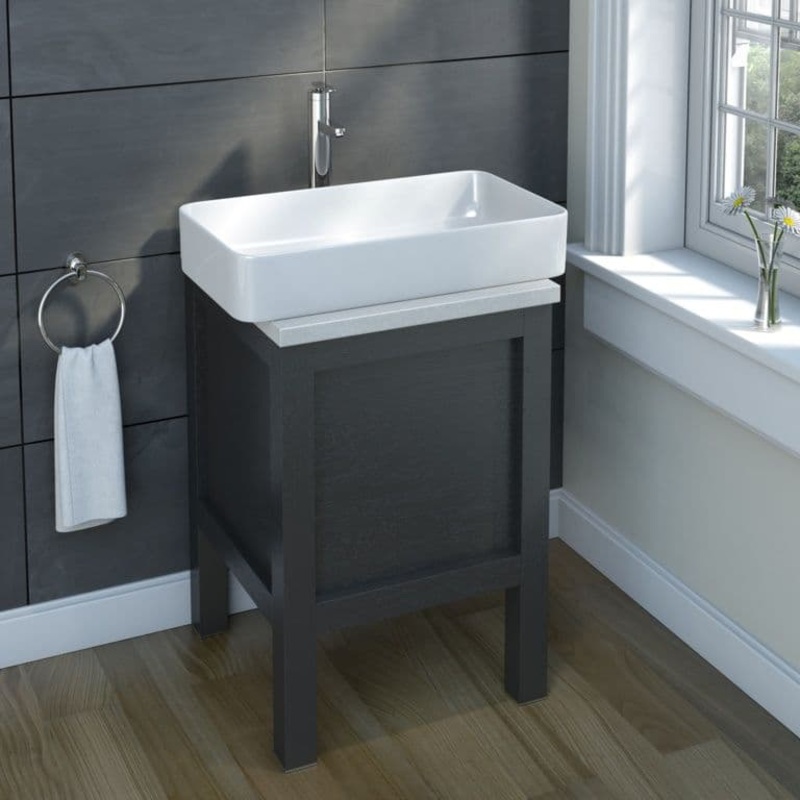 SP Rectangle Counter Top Basin – H: 110mm D: 350mm W: 610mm